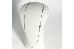 Collana donna argento croci