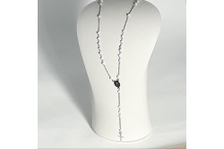 Collana donna argento rosario